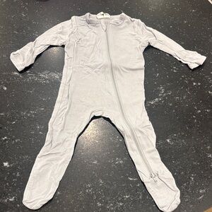 Kyte BABY 3-6 months Light Gray Kids Footie